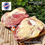 Beef BLADE Australia RALPHS frozen sampil kecil daging rendang PORTIONED CUTS 1.5" 4cm (price/pc 1kg)